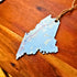 Custom Maine Map Ornaments, Personalized Map Keepsake