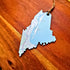 Custom Maine Map Ornaments, Personalized Map Keepsake