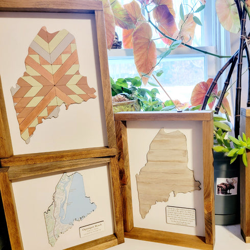 Maine Quilt Sign DIY Kit, Everything Included to Finish!