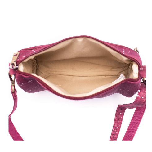Wine Cork Speckled Triple Zipper Bag