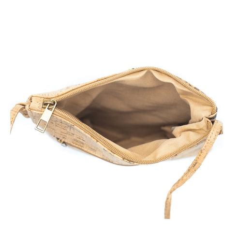 Blue Scale Cork Crossbody Bag