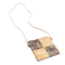 Navy Square Cork Crossbody Bag