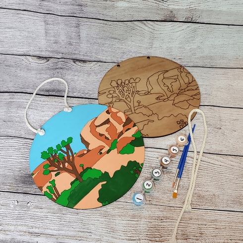 Joshua Tree National Park Paint By Numbers DIY Wood Craft Kit