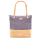 Charcoal & Tan Cork Tote