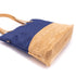 Royal Blue & Tan Cork Tote