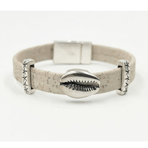 Shell Charm Cork Magnetic Bracelet