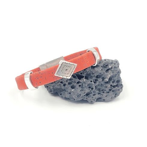 Southwest Diamond Cork Charm Magnetic Bracelet