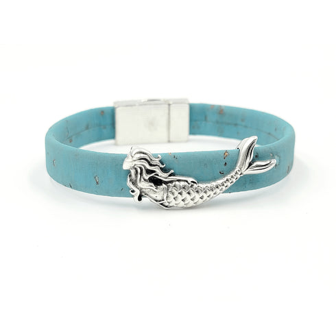Mermaid Cork Charm Magnetic Bracelet