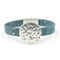 Hammered Circle Charm Cork Magnetic Bracelet