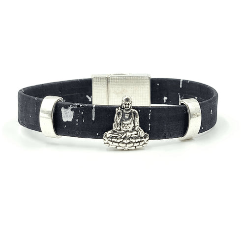 Buddha Charm Cork Magnetic Bracelet