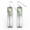 Green Tall Trees Earrings, Sterling Silver