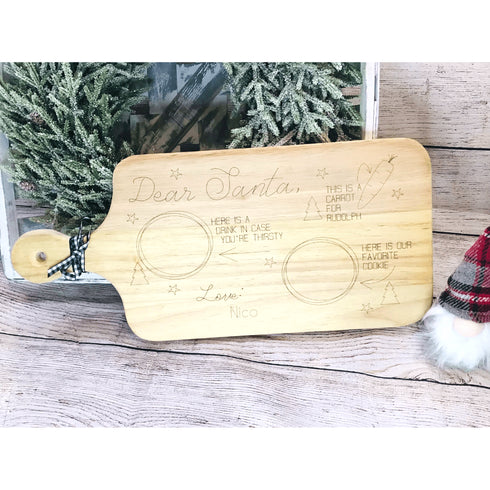 Dear Santa Cookie Tray Customized