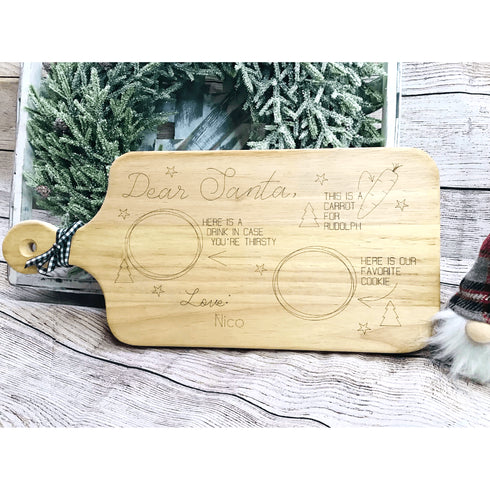 Dear Santa Cookie Tray Customized