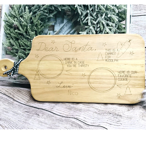 Dear Santa Cookie Tray Customized