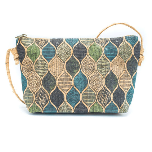 Cork Scale Pattern Crossbody Bag