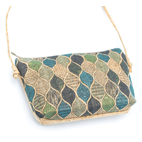 Cork Scale Pattern Crossbody Bag
