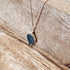 Teal Druzy Large Marquis .925 Necklace