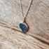 Teal Druzy Large Marquis .925 Necklace