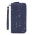 Navy Cork Speckled Wallet Clutch