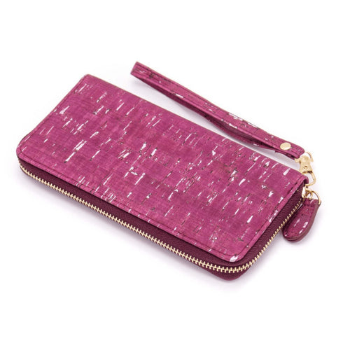 Wine Cork Speckled Wallet Clutch
