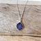 Purple Druzy Large Marquis .925 Necklace