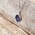 Purple Druzy Large Marquis .925 Necklace