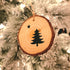 1901 Maine Flag Wood Slice Ornament