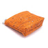 Orange Speckled Cork Zipper Coin Purse