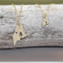 Gold Mini Original Maine Flag Pendant Necklace