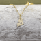 Gold Mini Original Maine Flag Pendant Necklace
