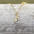 Gold Mini Original Maine Flag Pendant Necklace