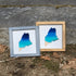 Mini Maine Ocean Framed Sign-Gray