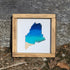 Mini Maine Ocean Framed Sign-Brown