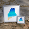 Mini Maine Ocean Framed Sign-Gray