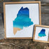 Mini Maine Ocean Framed Sign-Brown