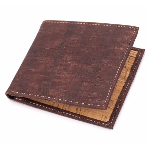 Brown Cork Trifold Men's Wallet