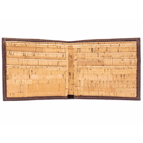 Brown Cork Trifold Men's Wallet