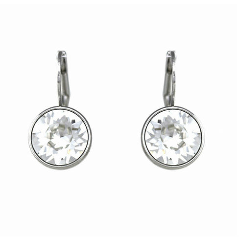 Crystal Swarovski Rhodium Drop Earrings
