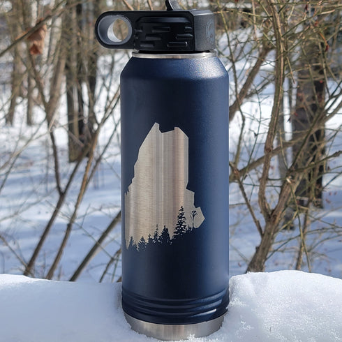 Maine Treeline Stainless Steel Water Bottle 32 oz.