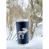 Moose 20oz Black Tumbler Stainless Steel with Metal Straw