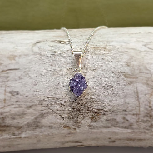 Marquis Druzy Sterling Silver Necklace