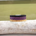 Purple, Black, and Tan, 3 Strand Cork Bracelet