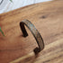 Cork Bronze Skinny Cuff Bracelet