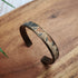 Cork Bronze Skinny Cuff Bracelet