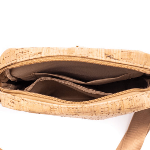 Natural Cork Adjustable Crossbody Unisex