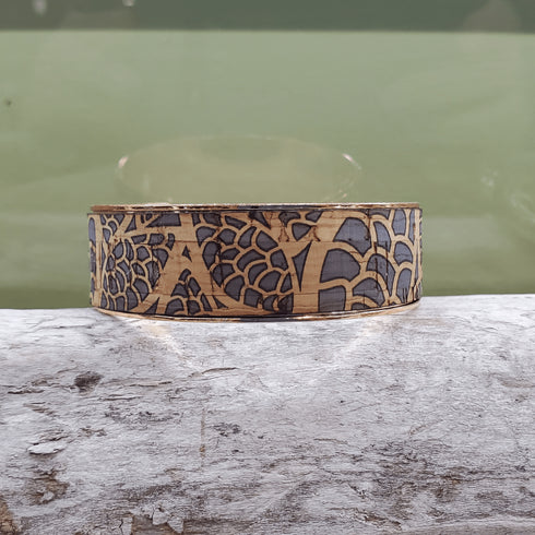 Cork Rose Gold Thick Cuff Bracelet