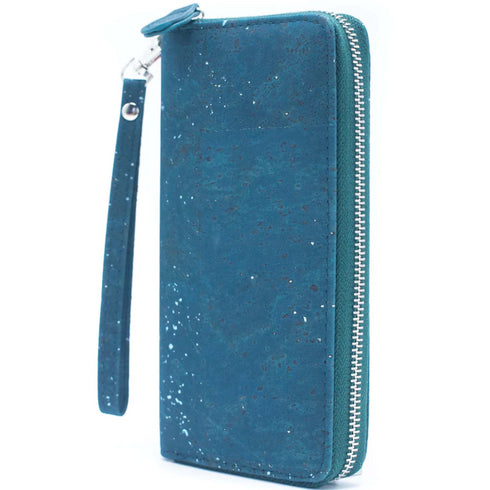 Blue Cork Women's Zipper Clutch Wallet