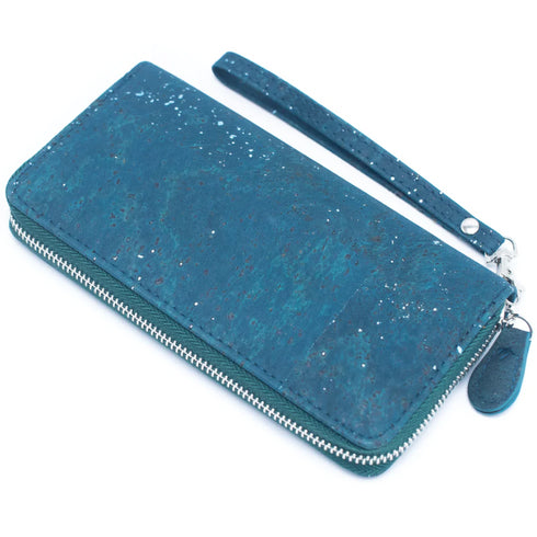 Blue Cork Women's Zipper Clutch Wallet