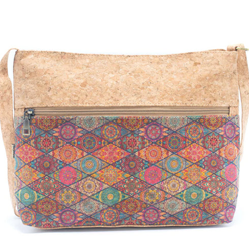 Bright Pattern Cork Adjustable Bag