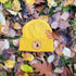 1901 Maine Flag Faux Leather Patch Winter Beanie